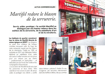 article de presse serrurerie